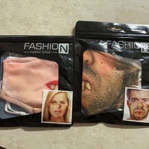 NWT His/Hers Face Masks